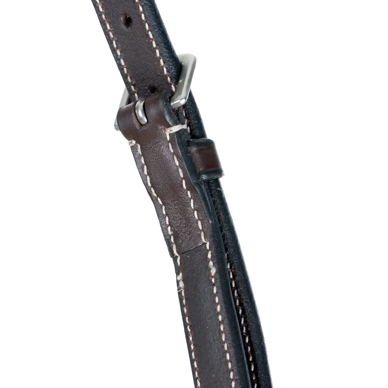 EQUINAVIA Valkyrie Fancy-Stitched Standing Martingale Chocolate Brown Clearance