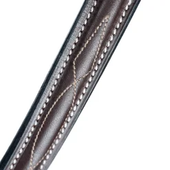EQUINAVIA Valkyrie Fancy-Stitched Standing Martingale Chocolate Brown Clearance