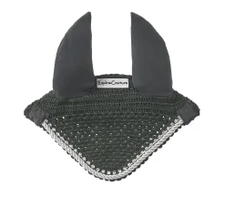 JPC EQUESTRIAN Equine Couture™ Fly Bonnet with Piping and Crystals Sale