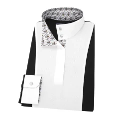 ESSEX CLASSICS Girls’ Luna Performance Long Sleeve Show Shirt Hot