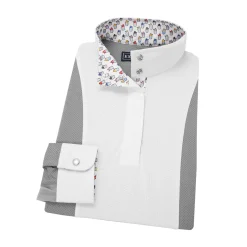 ESSEX CLASSICS Girls’ Luna Performance Long Sleeve Show Shirt Hot