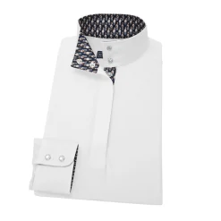 ESSEX CLASSICS Ladies’ Talent Yarn® Straight Collar Long Sleeve Show Shirt Discount