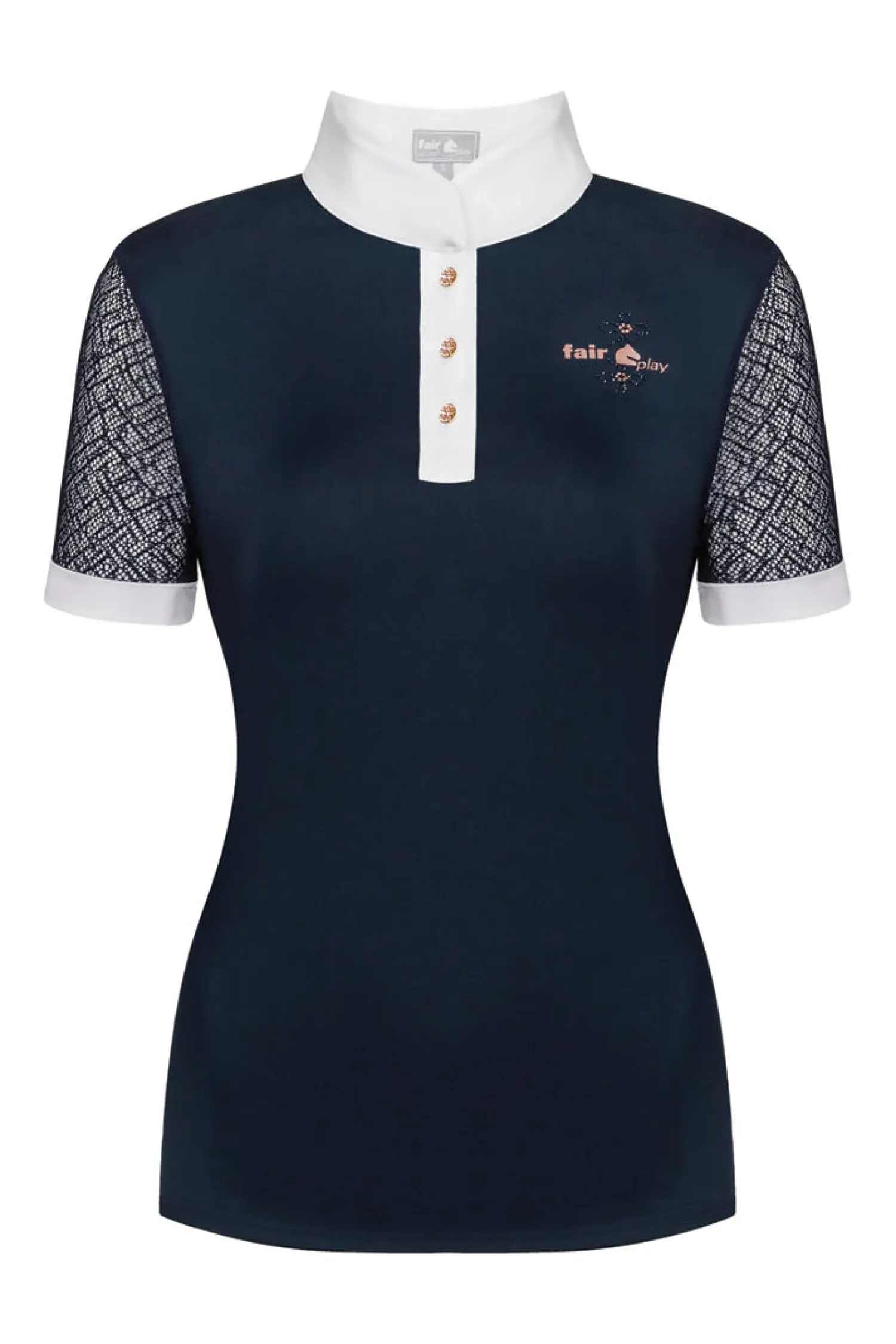 INTER API LTD Fair Play® Ladies’ Cecile RoseGold Short Sleeve Show Shirt Hot