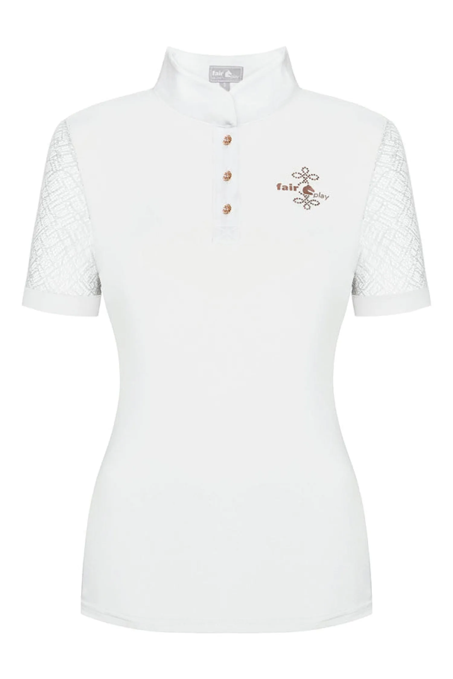 INTER API LTD Fair Play® Ladies’ Cecile RoseGold Short Sleeve Show Shirt Hot
