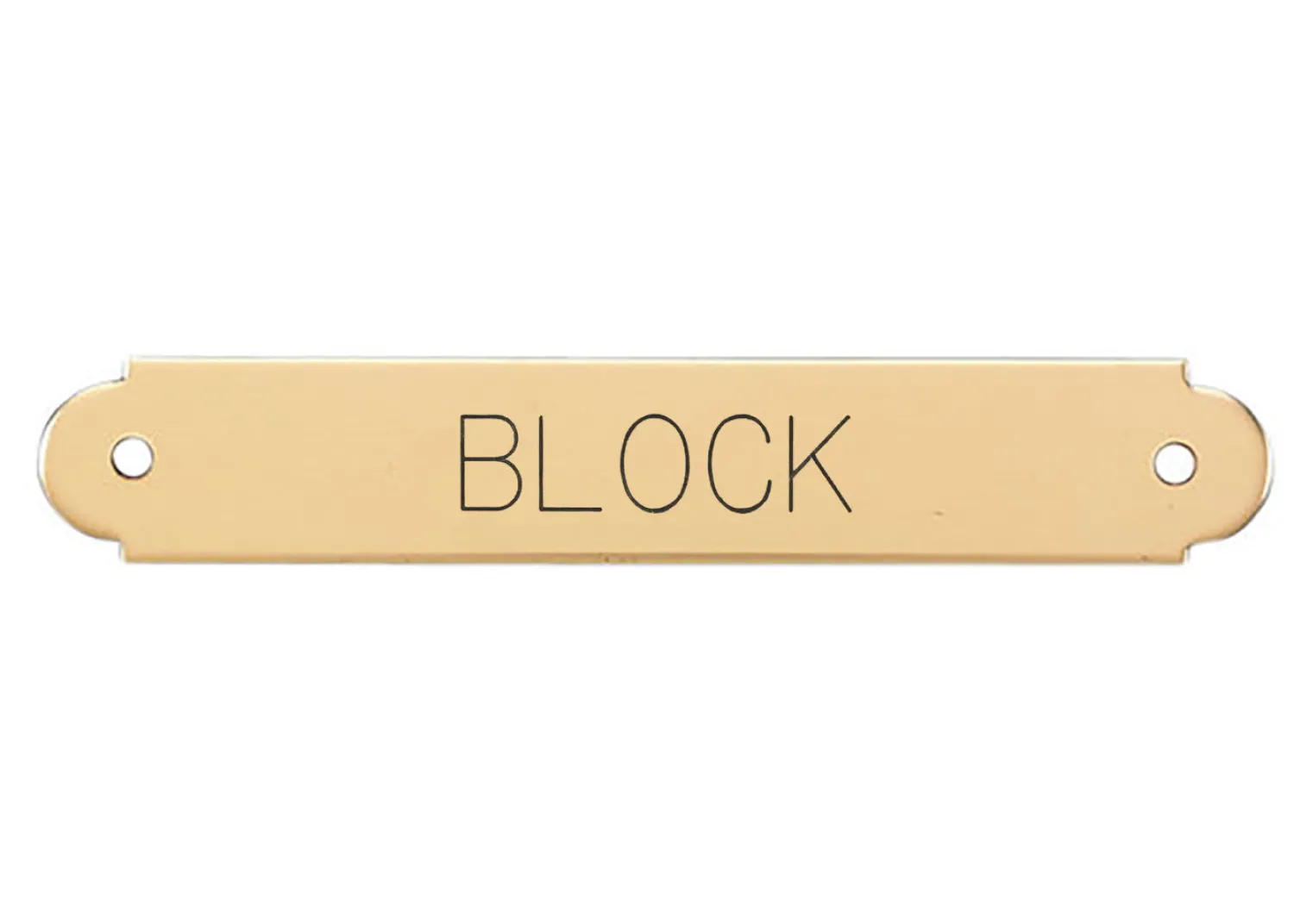 DOVER DROPSHIP Fancy Halter Nameplate - 1 or 2 lines Outlet