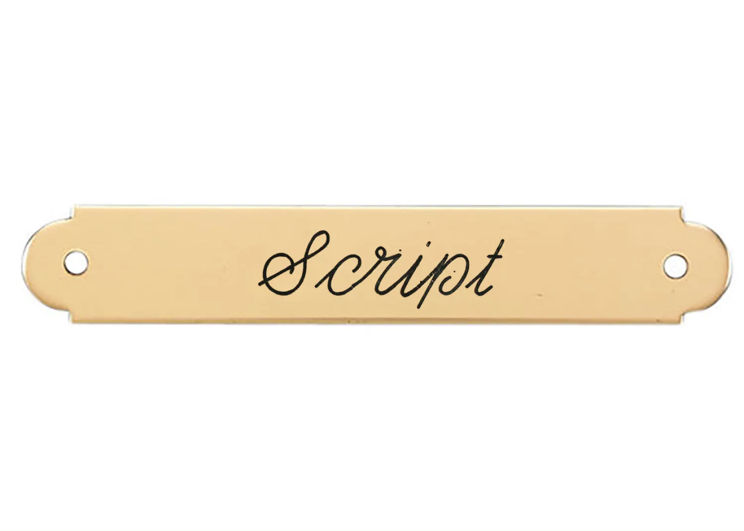 DOVER DROPSHIP Fancy Halter Nameplate - 1 or 2 lines Outlet