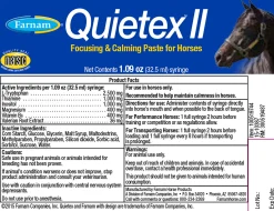 ANIMAL HEALTH INT Farnam® Quietex II™ Focusing & Calming Paste