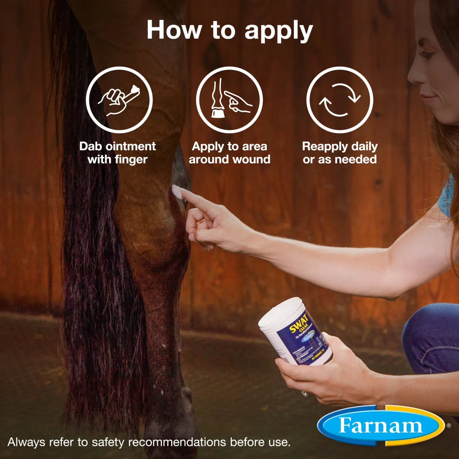 ANIMAL HEALTH INT Farnam® Swat® Clear Fly Repellent Ointment Online