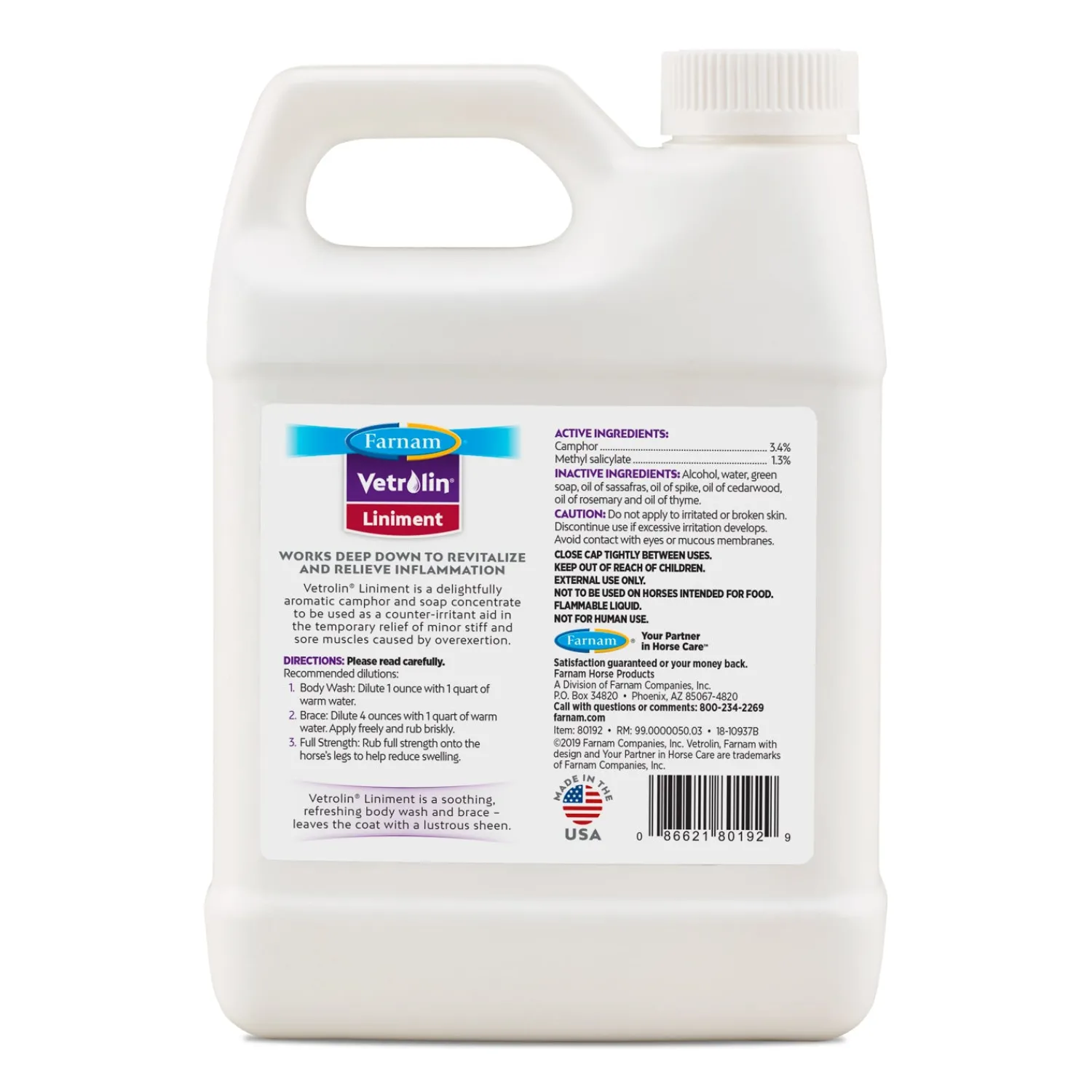 ANIMAL HEALTH INT Farnam® Vetrolin® Liniment Outlet