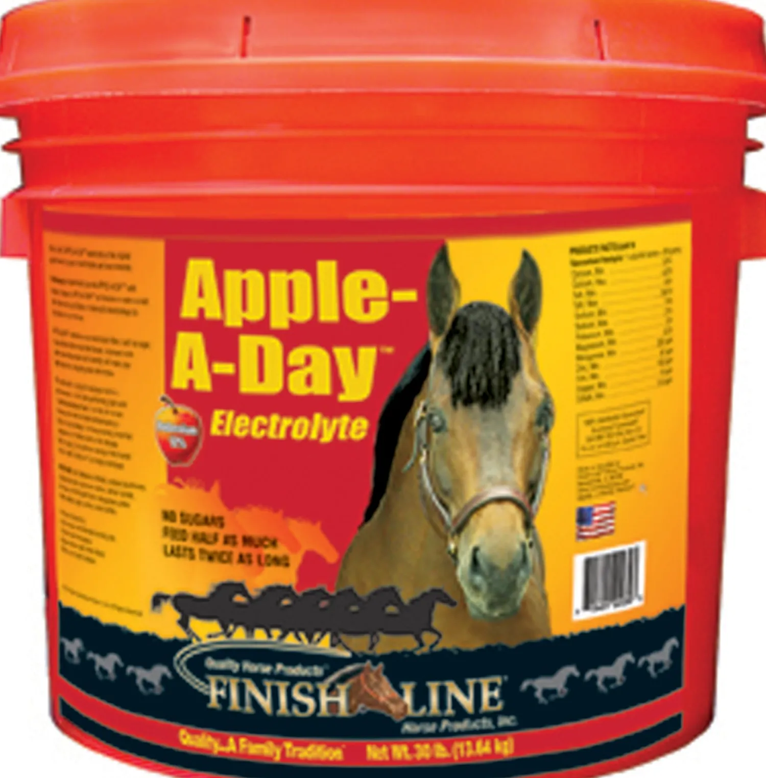 ANIMAL HEALTH INT Finish Line® Apple A Day™ Electrolyte, 30 Pounds Online