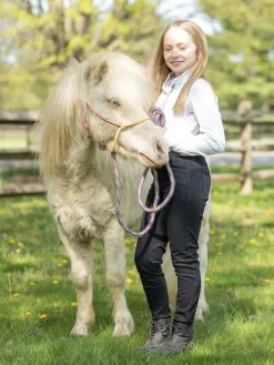 FITS RIDING FITS® Girls’ Denim Tread Knee-Patch Breech Onyx Clearance