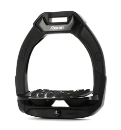 FLEX-ON EQUESTRIAN Flex-On® Junior Safe-On Inclined Ultra Grip Stirrups Black/Black Best