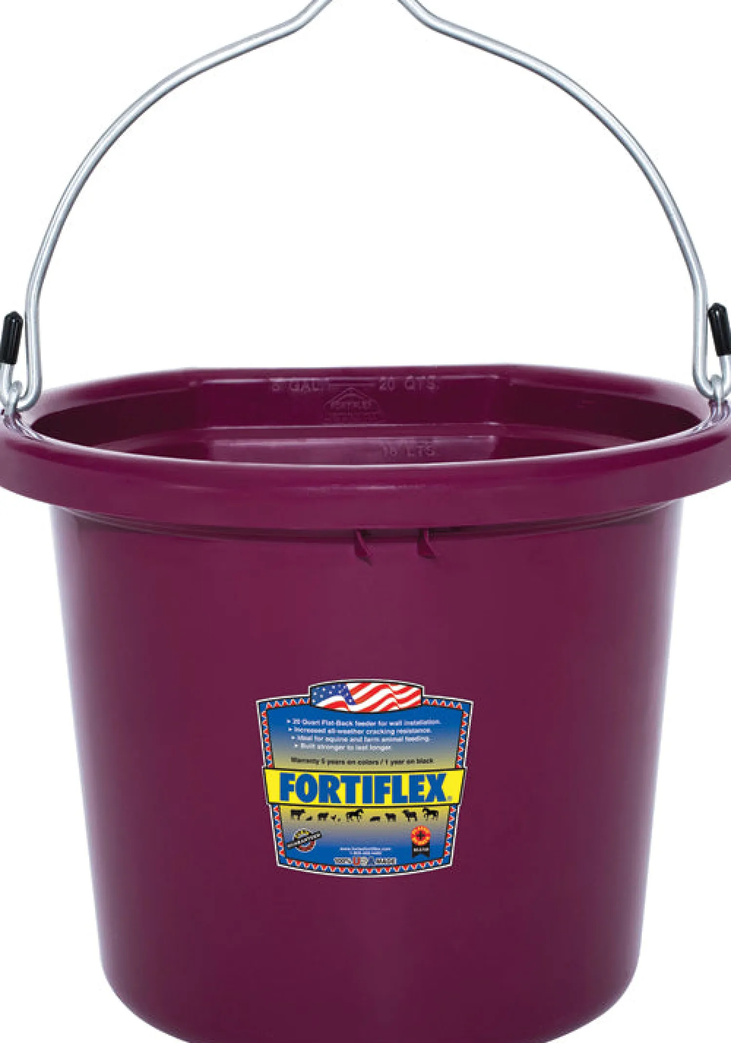 BRADLEY CALDWELL Fortiflex® 20-Quart FlatBack Bucket - Colors