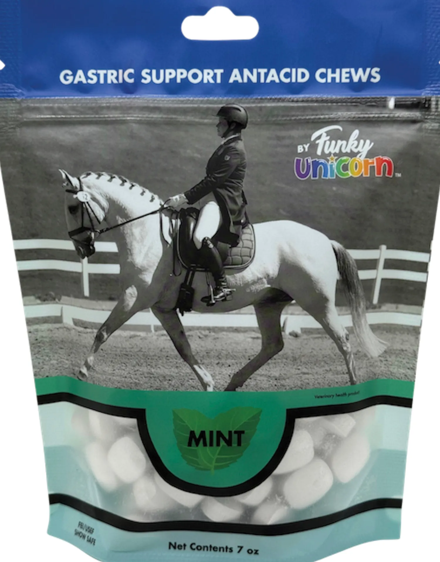 INTREPID INTL Funky Unicorn Gastric Support Antacid Chews - 7 oz. Mint Best