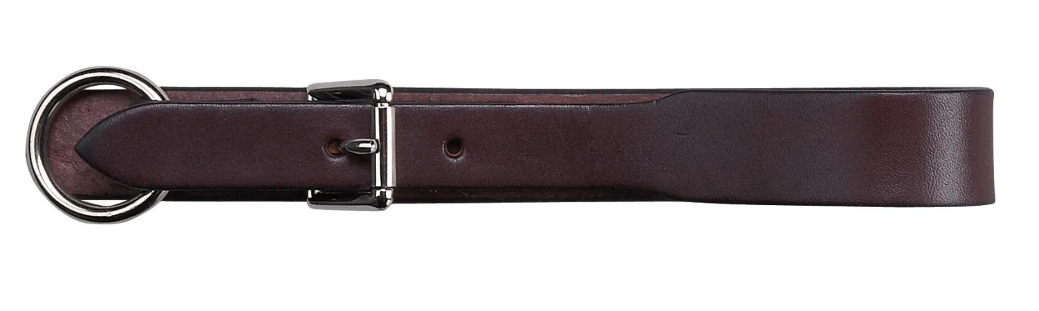 TORY LEATHER Girth Loop With Buckle Black Clearance