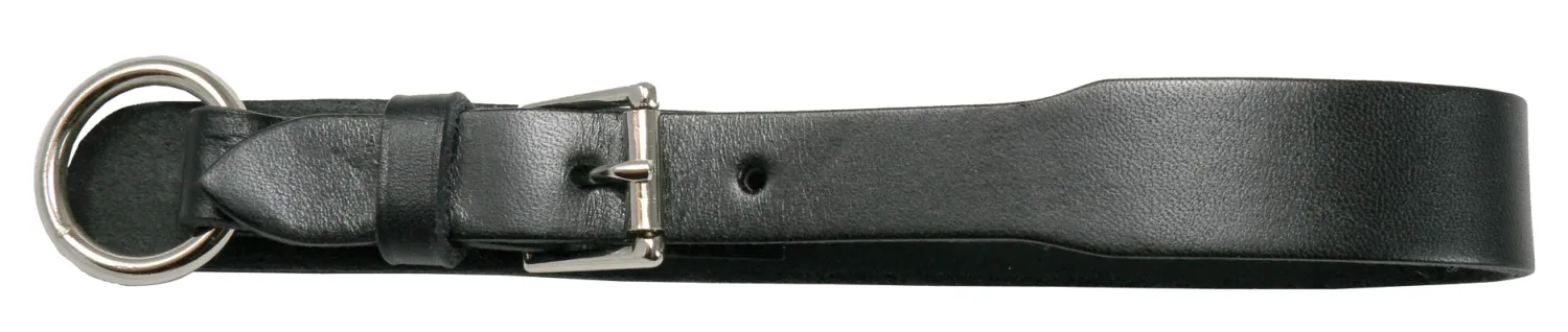 TORY LEATHER Girth Loop With Buckle Black Clearance