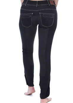 GOODE RIDER ™ Ladies’ Equestrian Jean Full-Seat Breech Black Denim Outlet