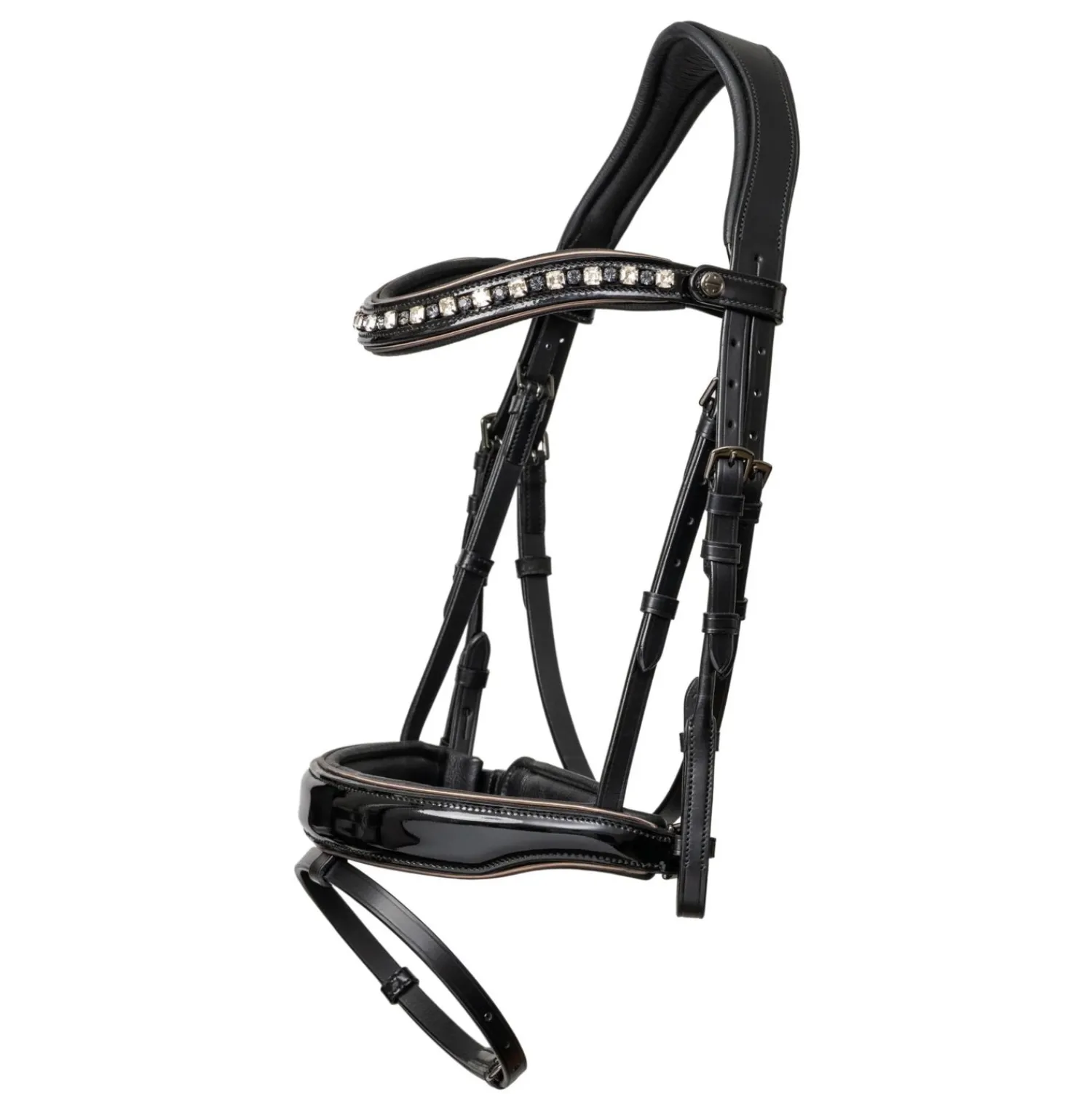 HALTER EGO Ocala Snaffle Bridle Black Patent Best