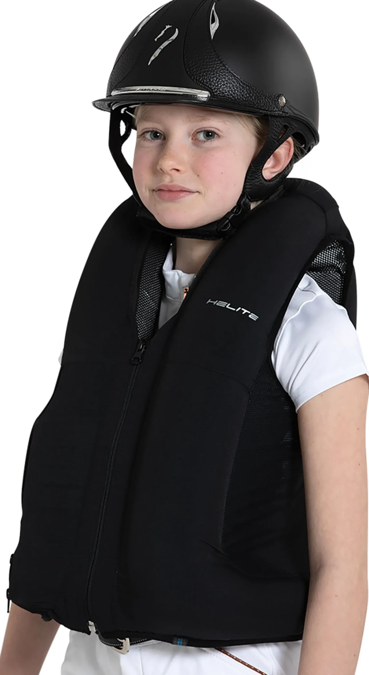 HANSEN DISTRIBUTION Helite Children’s Zip’In 2 Airbag Vest Black Hot