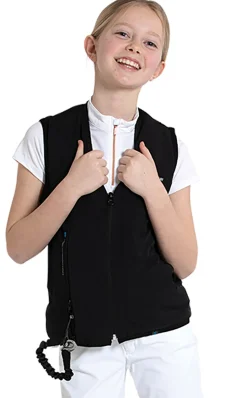HANSEN DISTRIBUTION Helite Children’s Zip’In 2 Airbag Vest Black Hot