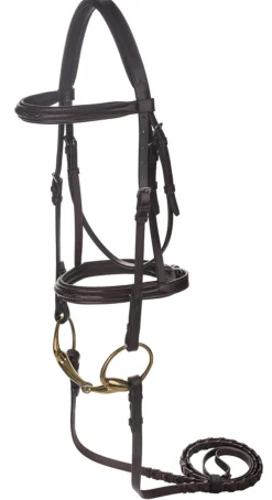 JPC EQUESTRIAN Henri de Rivel Advantage Mono Crown Padded Bridle Havana Sale