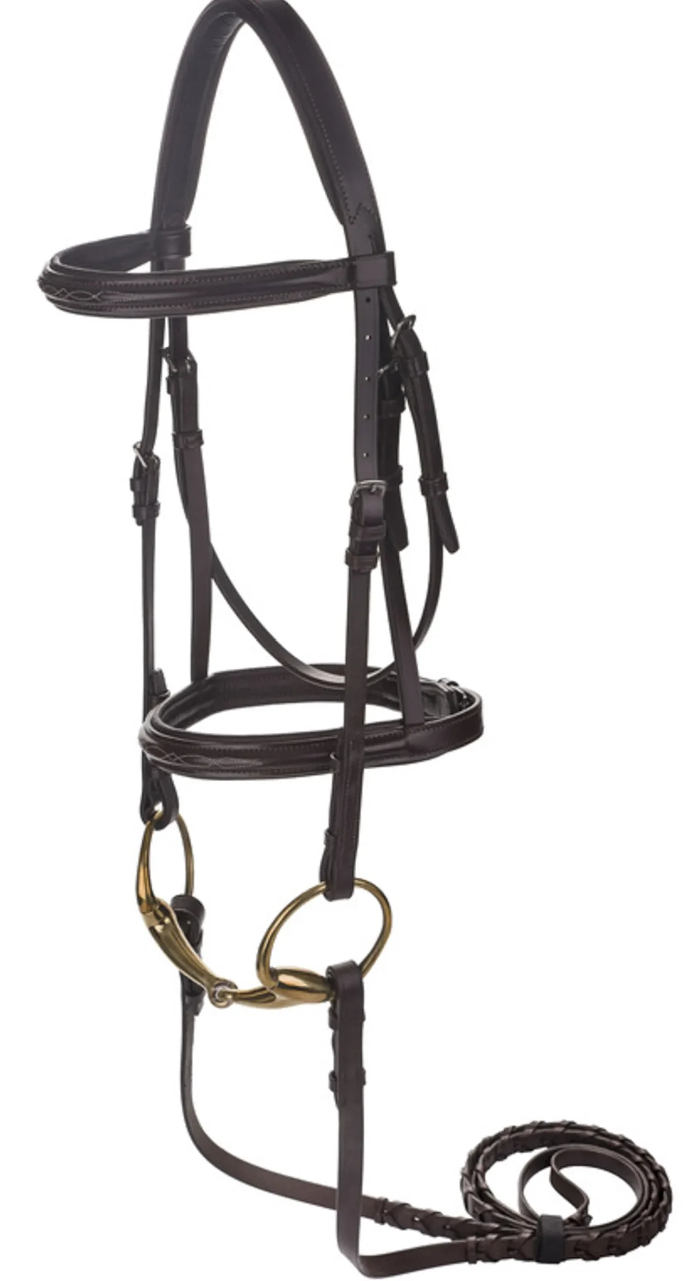 JPC EQUESTRIAN Henri de Rivel Advantage Mono Crown Padded Bridle Havana Sale