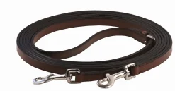 JPC EQUESTRIAN Henri de Rivel Breastplate Draw Reins - Full Leather with Breastplate Snap Sale