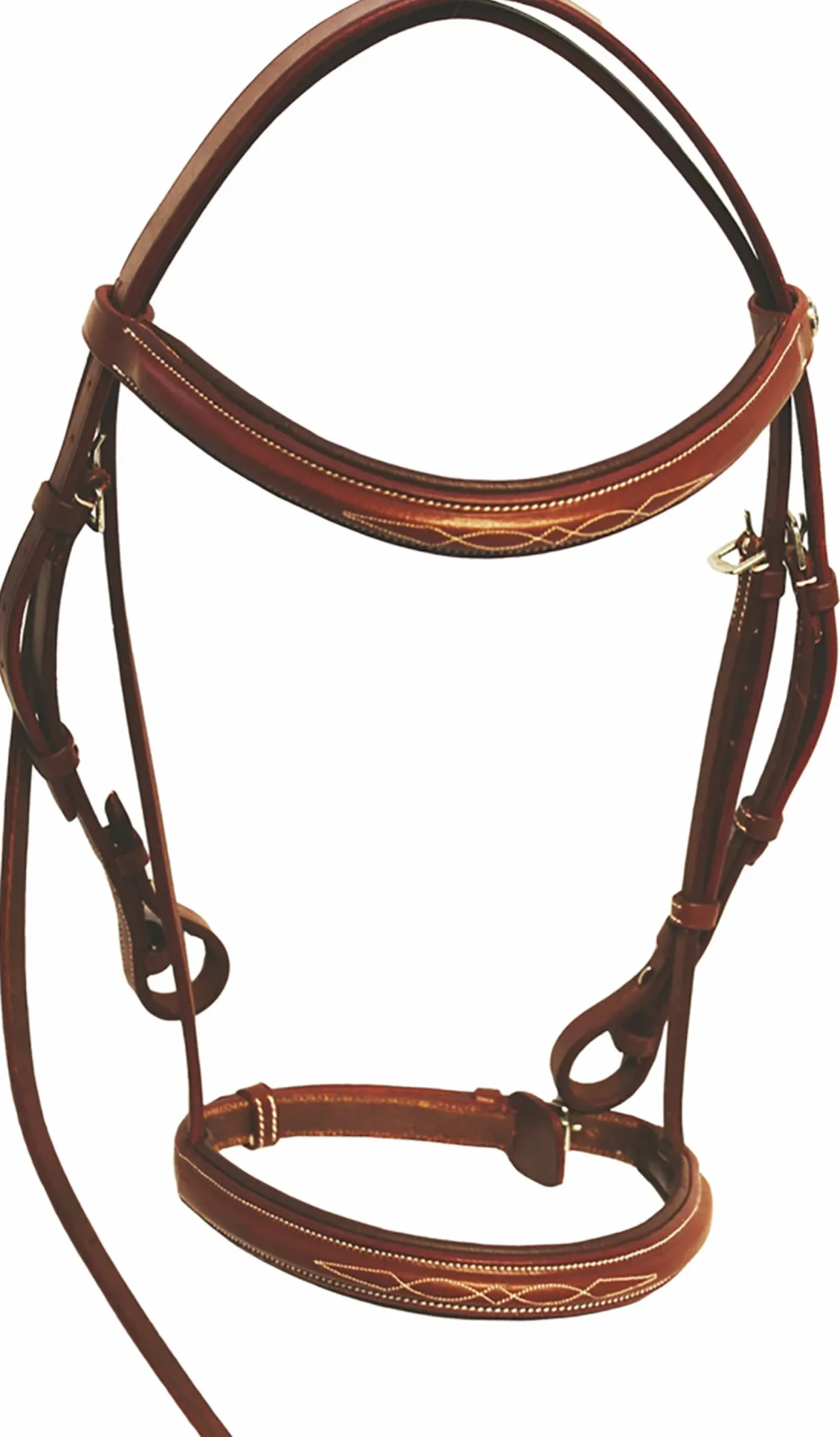 JPC EQUESTRIAN Henri de Rivel Fancy Raised Padded Bridle with Laced Reins Sale