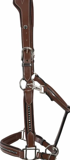JPC EQUESTRIAN Henri de Rivel Padded Leather Crystal Halter Sale
