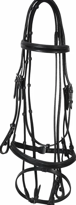 JPC EQUESTRIAN Henri de Rivel Piaffe Mono Crown Bridle with Flash Noseband & Patent Leather Clearance