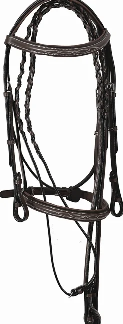 JPC EQUESTRIAN Henri de Rivel Pro Fancy Raised Comfort Crown Padded Bridle with Fancy Raised Reins Online