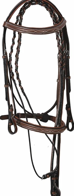 JPC EQUESTRIAN Henri de Rivel Pro Fancy Raised Comfort Crown Padded Bridle with Fancy Raised Reins Online