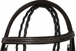 JPC EQUESTRIAN Henri de Rivel Pro Mono Crown Fancy-Stitched Padded Bridle with Laced Reins Hot