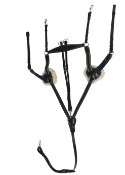 JPC EQUESTRIAN Henri de Rivel Pro 5-Point Elastic Breastplate Martingale with Running Attachment