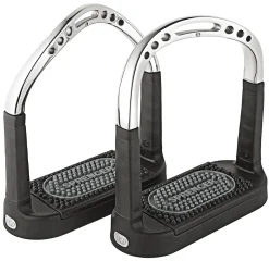 GEM-HERM SPRENGER Herm Sprenger® Flexcite Stirrups Silver/Black Discount