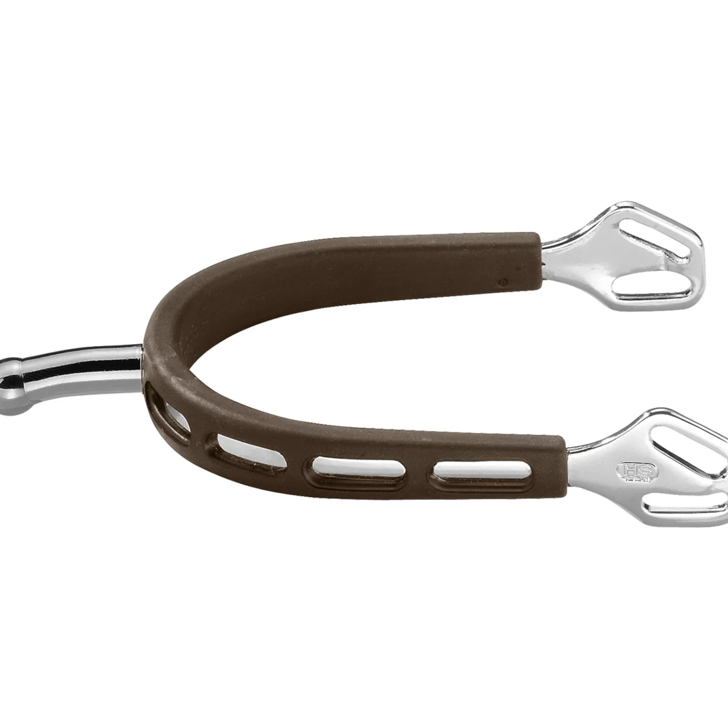 GEM-HERM SPRENGER Herm Sprenger® Ultra Fit Brown Grip Small Round Rowel Spurs Clearance