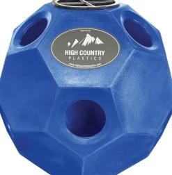 ANIMAL HEALTH INTERNATIONAL High Country Plastics Hay Play Horse Feeder Ball Blue New