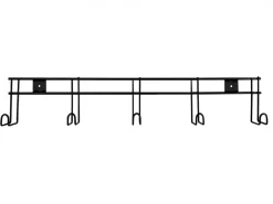 SHILOH STABLES TACK 5-Hook Wall-Mount Tack Bar Black Online