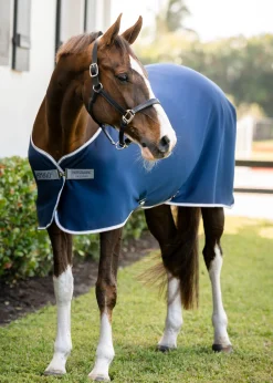 HORSEWARE ® Ireland Amigo® Jersey Cooler - Pony Navy/Titanium Grey Sale