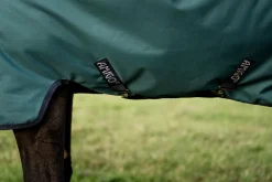 HORSEWARE ® Ireland Amigo® Ripstop 900D 50 Gram Standard Neck Turnout Dynasty Green/Navy/Silver New