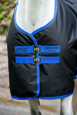 HORSEWARE ® Ireland Amigo® Ripstop 900D 50 Gram Standard Neck Pony Turnout Black/Classic Blue