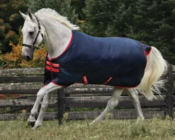 HORSEWARE ® Ireland Exclusive 600D 0 Gram Ripstop Turnout Sheet Navy/Red New