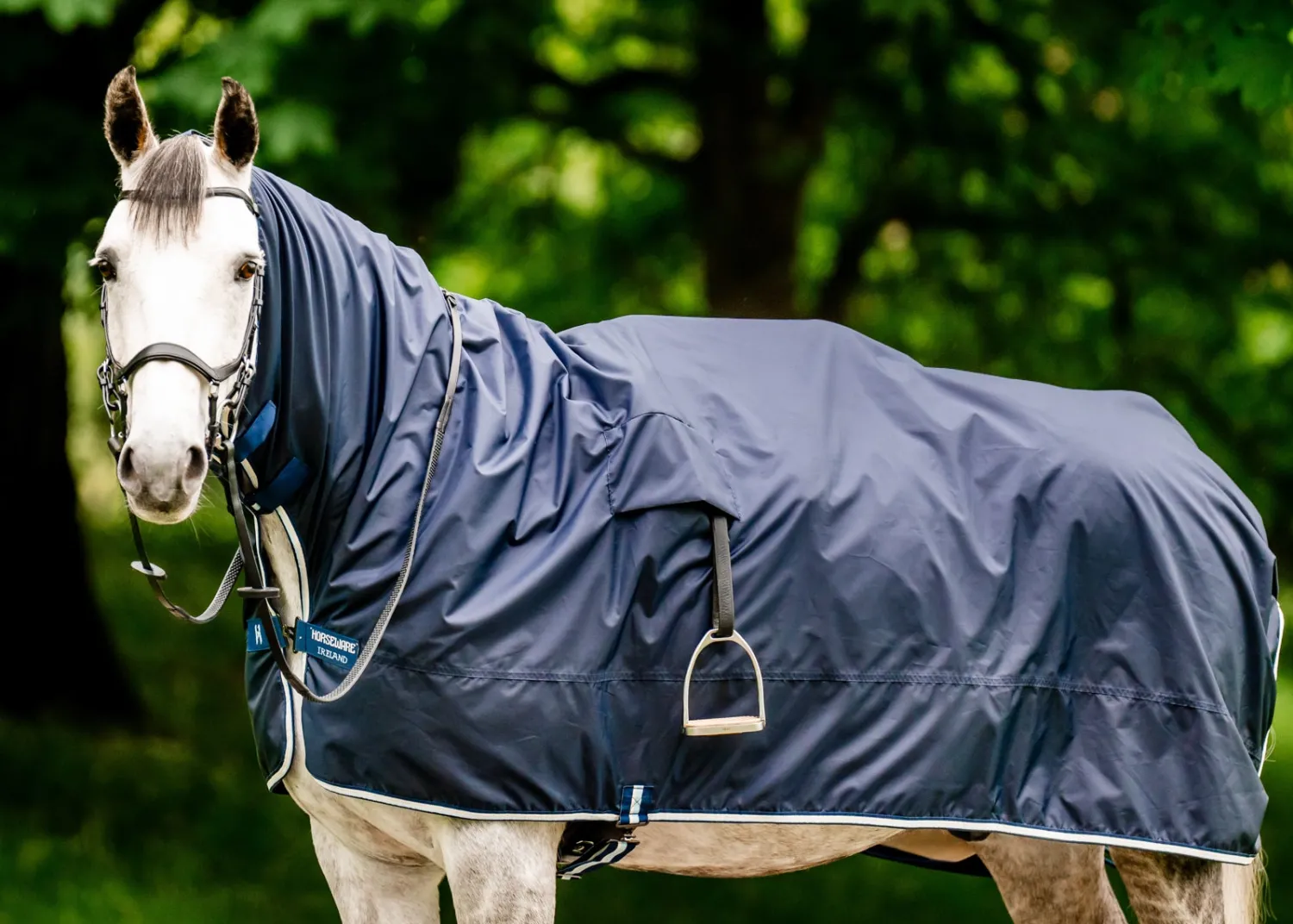 HORSEWARE ® Ireland Newmarket Rain Sheet Navy Witney New