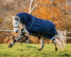 HORSEWARE ® Ireland Rambo® Duo Force 2.0 Turnout Blanket Navy/Teal Discount