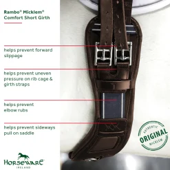 HORSEWARE ® Ireland Rambo® Micklem® Short Comfort Girth New