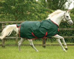 HORSEWARE ® Ireland Rambo® Original 1000D Turnout Sheet Green/Red Sale