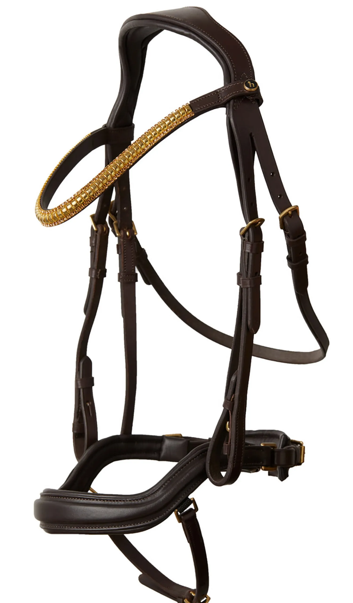 EQUINAVIA Horze Highbury Anatomical Crystal Dressage Bridle New