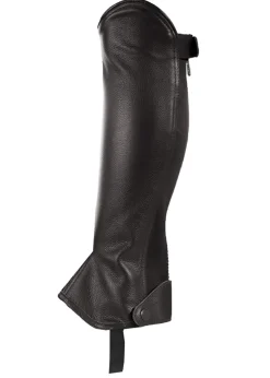 EQUINAVIA Horze Leather Half Chaps Black Clearance