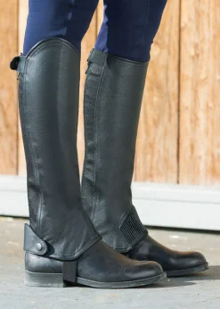 EQUINAVIA Horze Leather Half Chaps with Elastic Online