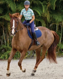 KIRSCH IconEQ™ Ladies’ Fleur Short Sleeve Shirt Painted Petals Hot